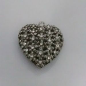 Stainless steel CZ pendant (minor damage/no chain)